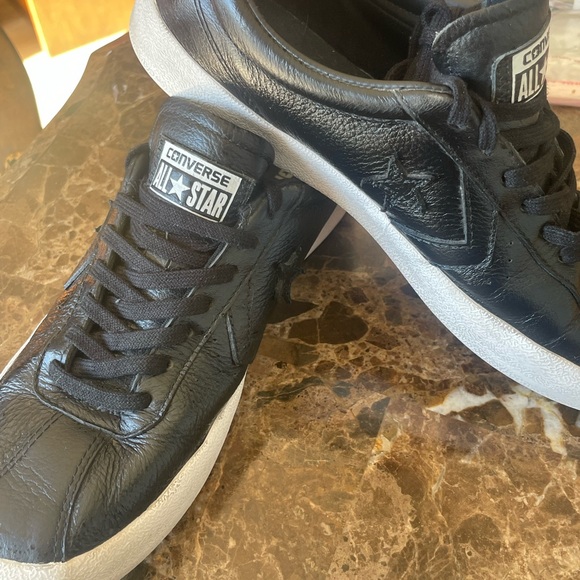 Converse All Star Breakpoint OX Sneakers Leather Black White sizeW8.5/M7 157802C - Picture 2 of 10